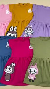 Dress Labubu - Dress Anak Perempuan Labubu 1-6T Pineapple Kids