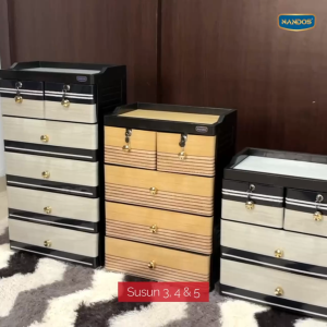 Lemari Minimalis Lemari Pakaian Laci Nando Beverly Naiba Lemari Pakaian Premium Kunci dan Roda