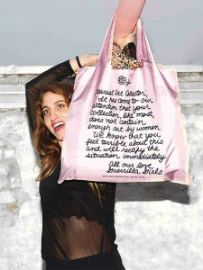 German Loqi Fashion Eco-friendly Bag 2023 New Arrival Guerrilla Girl Series Zipper Storage Bag Suit Lightweight