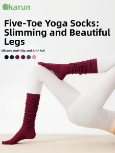 Acalen | Pilates Yoga Anti-slip Five-finger Long Socks