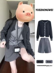 YUEZHONGWEI | Autumn 2-Piece Outfit Set Campus Style Mock Layering
