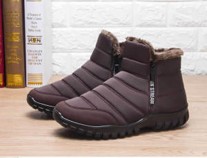 Winter shoes Mens sneakers Warm Cotton Zipper Snow Ankle Boots Autumncasual shoes  Waterproof Snow Boots free shiping shoe
