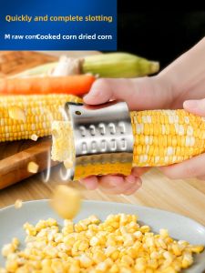 Manual Kitchen Corn Peeler Stainless Steel 304 Home Use Corn Husk Remover Efficient Cooking Tool by Xudian TMCF023
