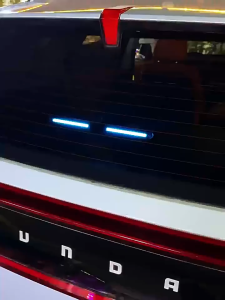 Chicmine Solar Car Window Light LED Blue Safety Lamp for Rear Windshield Universal Suction Cup Warning Light for SUVs Sedans And Trucks