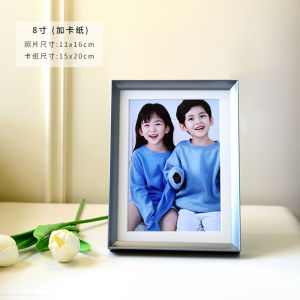 Aluminum Alloy Photo Frame Wedding Photos Washed Pictures 8 Inch Creative Simple Luxury Changeable Picture Home Decor