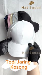 Topi Jaring Kosong Colour Basic Plain Baseball Cap