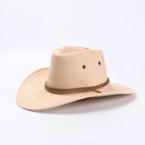 Cowboy Hat Classic Western Cowboy Hats with Adjustable Neck Draw String Vintage Cattleman Hat for Dress-Up Parties Costume GIft