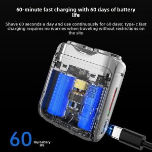 MONLEYTA | Portable Electric Shaver For Men German Precision Miniature No Black Points Left After Shaving Gift For Boyfriend