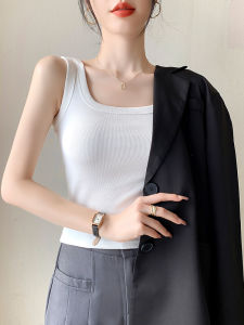 White Strapless Vest Womens Inner Wear Summer Outdoor New Style Cover Side Breast Sleeveless Base Work Letter Top