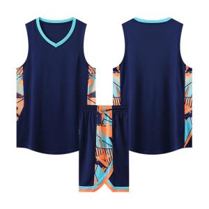 Adult Youth Basketball Uniform Set Mens Sportswear Training Clothes Team Kit American Style Short Sleeve Polyester Fiber