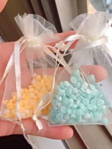 Aromatic Sachet Empty Bag Dry Flower Storage Bag Soap Breathable Mesh Bag Small Fragrant Beads Net Bag Square Shape Wedding Supplies