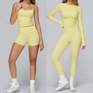 Fast-Drying Fitted Yoga Set for Fitness and Pilates