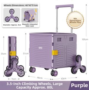 smit | Foldable Portable Storage Box with Wheels