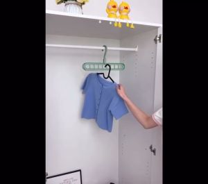 6pcs/Set Magic hanger 360° rotating hanger Plastic Multi-Function Indoor Clothes Hanger