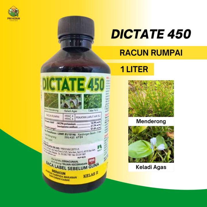 Dictate 450 Herbicide Racun Dictate 450 Racun Rumput 1 Liter Racun ...