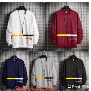 Sale Spesial Sweater Keren Crewneck Elegan Kaos Pria Trendy Sweatshirt Kasual Sweter Kekinian Clhmbx