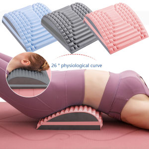 Lumbar Back Massager Neck Stretch Waist Massage Cervical Memory Pillow Spine Support Corrector Pain Relief Yoga Therapy Device