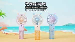 Quạt phun sương mini quạt để bàn hơi nước quạt cầm tay mini 4 tốc độ gió nhỏ gọn cỡ du lịch tiện lợi sạc USB quạt phun sương mini cầm tay siêu mát