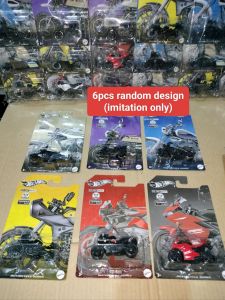 6pcs Hot Wheels motorcycle toy random design imitation only