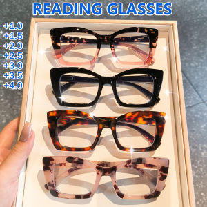 Chic Cat Eye Reading Glasses for Women Men - Vintage Reading Glasses Ideal for Computer Reading Gaming TV and Phone Use