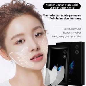 10 Buah Masker Anti-keriput Lipat Nasolabial Stiker Pengencang Malam Anti Penuaan Masker Penghilang Garis Buih Pelembap Kolagen