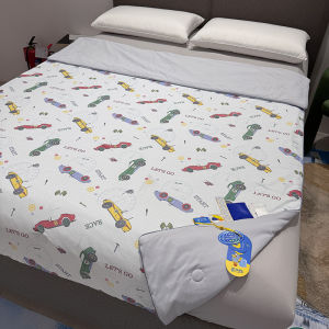 ผ้าห่มฤดูร้อนสำหรับเด็ก ระบายความร้อนได้ดี น้ำหนักเบา ผ้าไหมนุ่ม ผ้าห่มปรับอากาศ ผ้าห่มเด็ก ผ้าห่มโพลีเอสเตอร์ 9 ช่อง ผ้าห่มระบายความร้อน