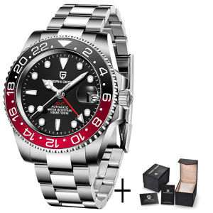 Pagani Design | New V2 Pagani Design 40mm Mens Automatic Mechanical Watch Sapphire Stainless Steel GMT Watch Top Brand Mens Watch Sport