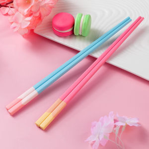 COMBO 5 ĐÔI ĐŨA ĂN KIỂU NHẬT THIẾT KẾ 2 MÀU MACARON XINH XẮN TIỆN DỤNG - đũa ăn dụng cụ gắp đũa gắp kiểu Nhật đũa ăn nhiều màu sắc đũa ăn hiện đại đũa gắp mẫu mới