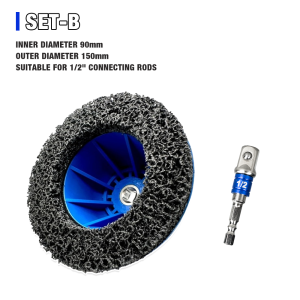 Wheel Hub Grinder150mm Professional Wheel Hub And Brake Disc Polishing Tool Grinding/Rust RemovalFor 1/2-inch Connecting Rods