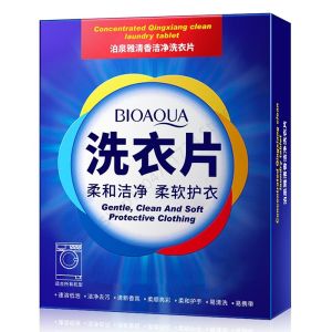 40Pcs Portable Laundry Tablets Cleaning Clothing Laundry Soap Concentrated Washing Powder Detergent for Washing Machines