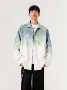 HetingHOME | เสื้อเชิ้ตแขนยาวหลวมๆ สำหรับผู้ชาย Hetinghome ฤดูใบไม้ร่วง ฤดูใบไม้ผลิ ฤดูร้อน ฤดูหนาว แฟชั่นคู่รัก ลายพิมพ์ลายผ้าปัก