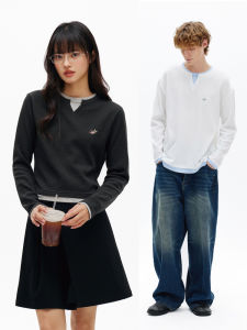 PSO Brand | Waffle Texture Embroidery Colorblock Tunic Tee