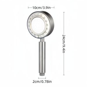 Shower head 304 stainless steel shower head handheld shower head pressurized shower head three water outlet modes