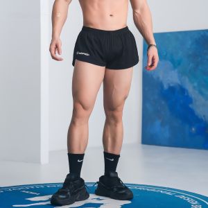 Mens Running Shorts Breathable Sports Training Fitness 2/3 Length Track And Field Ultra Shorts Youth Summer Fashion Trendy
