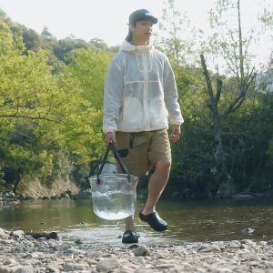 Naturehike 10L/20L PVC Transparent Water Bucket NH20SJ040 Foldable Camping Outdoor Fishing Storage Pail Beach