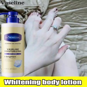 Whitening body lotion 500ML whitens the body removes dry chicken skin moisturizes the skin lasts for a long time leaves a fragrance is gentle and does not hurt the skin