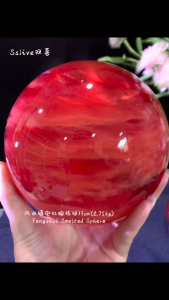 Fengshui red sphere 🔮 红熔炼风水球 Red Smelted Feng Shui Sphere  ✨ 招财聚能，提升气场与人缘 ✨ Attracts wealth amplifies energy and enhances charisma