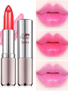 Aloe Vera Repair Crystal ลิปสติกให้ความชุ่มชื้นยาวนาน Smudge-proof Fruit Jelly Gel Lip Glaze สําหรับหญิงตั้งครรภ์