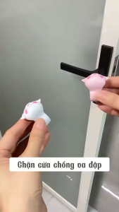 CHẶN CỬA CAO SU HEO CON BỘ 3 | GIẢM TIẾNG ỒN CỬA CHỐNG ĐẬP TƯỜNG NÚT CHẶN CỬA