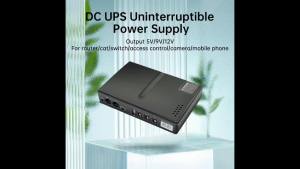 Mini DC UPS Uninterruptible Power Supply Backup Power Bank 5V/9V/12V POE Port for Router ONU Optical Modem Switch IP Camera