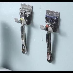 Punch-free Razor Holder Storage Hook Space Aluminum Multi-purpose Bathroom Accessories