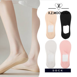 X.Z.MOONLIGH Summer Women's Boat Socks: Invisible Shallow Mouth & Antibacterial Deodorant