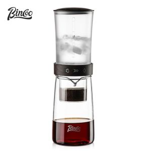 BINCOO ที่ดริปชงเย็นกาต้มน้ำหยดเย็นเครื่องชงกาแฟแบบปรับได้ชุดฟิลเตอร์กาแฟขนาดใหญ่450มล.