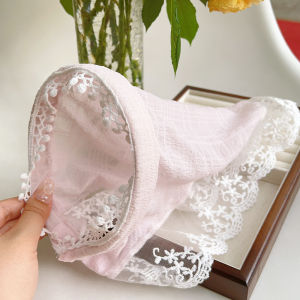 【On Sale】Korean New Vintage French Headscarf Girl Hair Band Lace Headband Turban Hair Accessories