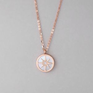 Chow Sang Sang 周生生 Minty Collection 18K Rose Gold Necklace 91876N FLASH SALE