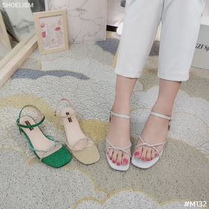 M132 #รองเท้าส้นสูง โชว์หน้าเท้าเรียวสวยความวิบวับเล่นแสงเต็มสิบไปเลยค่า SHOELISM #รองเท้าผู้หญิง