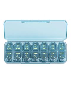 Am & Pm Pill Organizer 7 Days Weekly Pill Organinzer 2 Times a Day Medicine Pill Organizer for Travel Vitamins Fish Oils