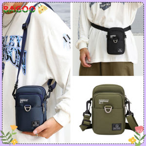ผู้ชายกระเป๋าโทรศัพท์มือถือขนาดเล็ก3ชั้นไหล่กระเป๋าถือมินิซิปไนลอนกันน้ำกระเป๋าเงินเหรียญกระเป๋าเข็มขัดเอวกระเป๋าสลิงกระเป๋าสำหรับผู้ชาย Boys