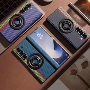 เคสสำหรับ Samsung Galaxy Z Fold 7 Fold 6 Fold 5 Fold 4แท่นวางหมุนได้บานพับฟิล์มกันรอยกันกระแทก
