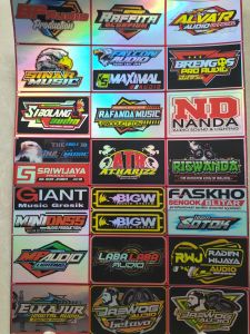 Stiker Sound | Stiker Hologram | Stiker 1 Lembar | Stiker Pack Ukuran 21cm x31cm
